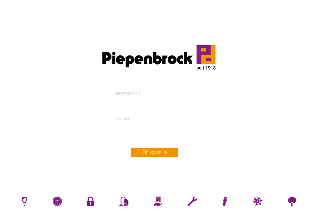 User Interface Piepenbrock App
