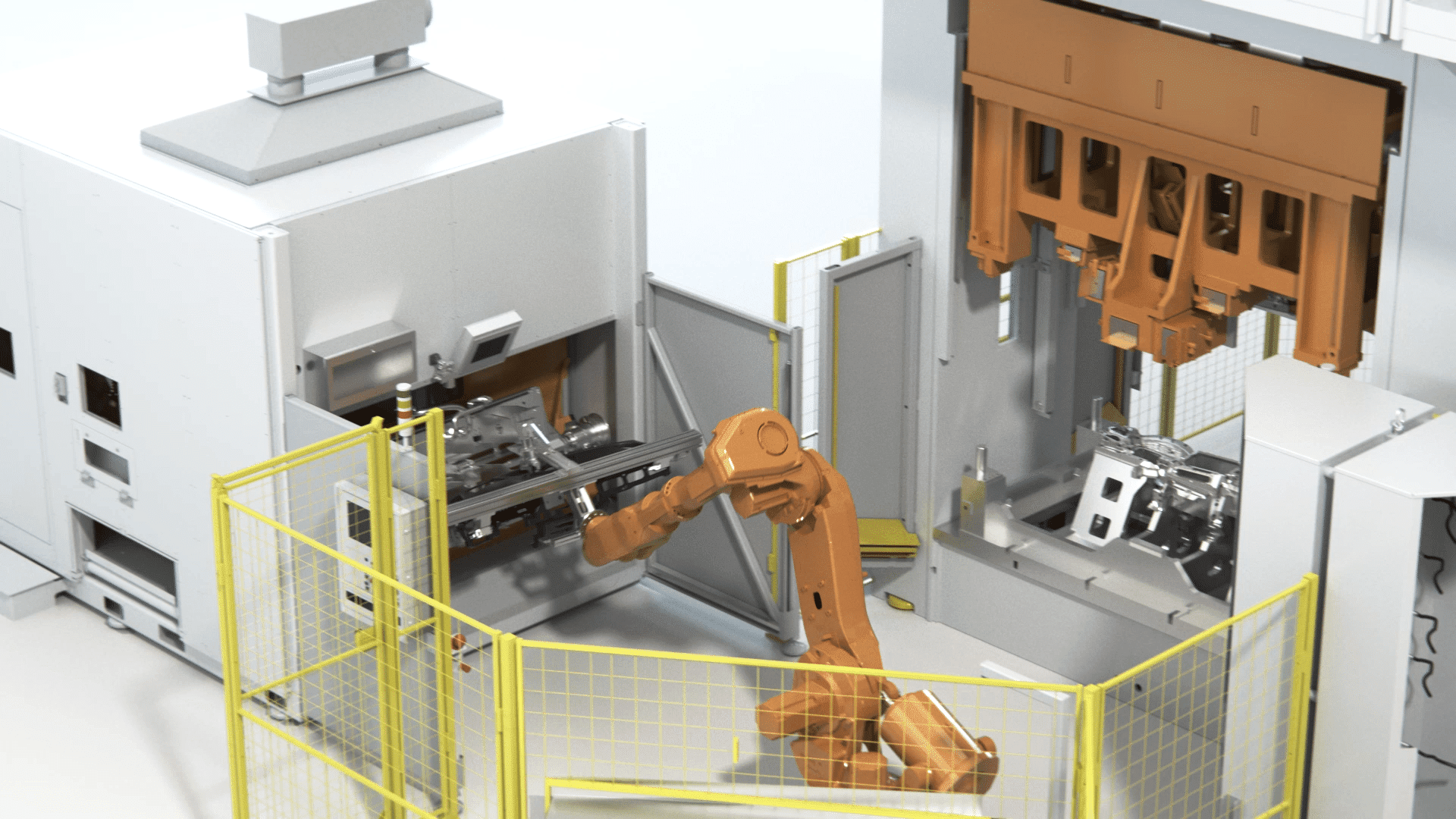 Roboterarm einer Maschine
